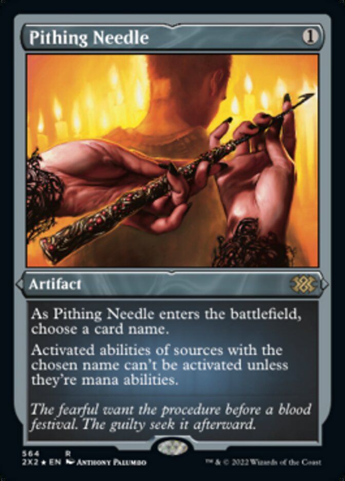 Pithing Needle (Foil Etched) [Double Masters 2022] | Exor Games New Glasgow