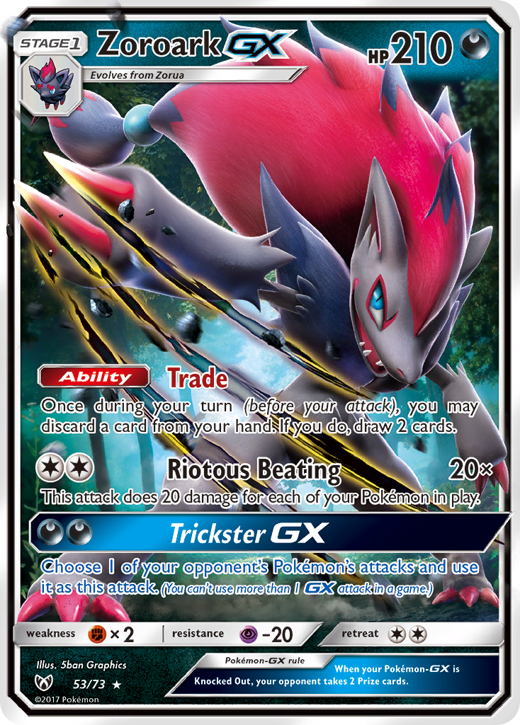 Zoroark GX (53/73) [Sun & Moon: Shining Legends] | Exor Games New Glasgow