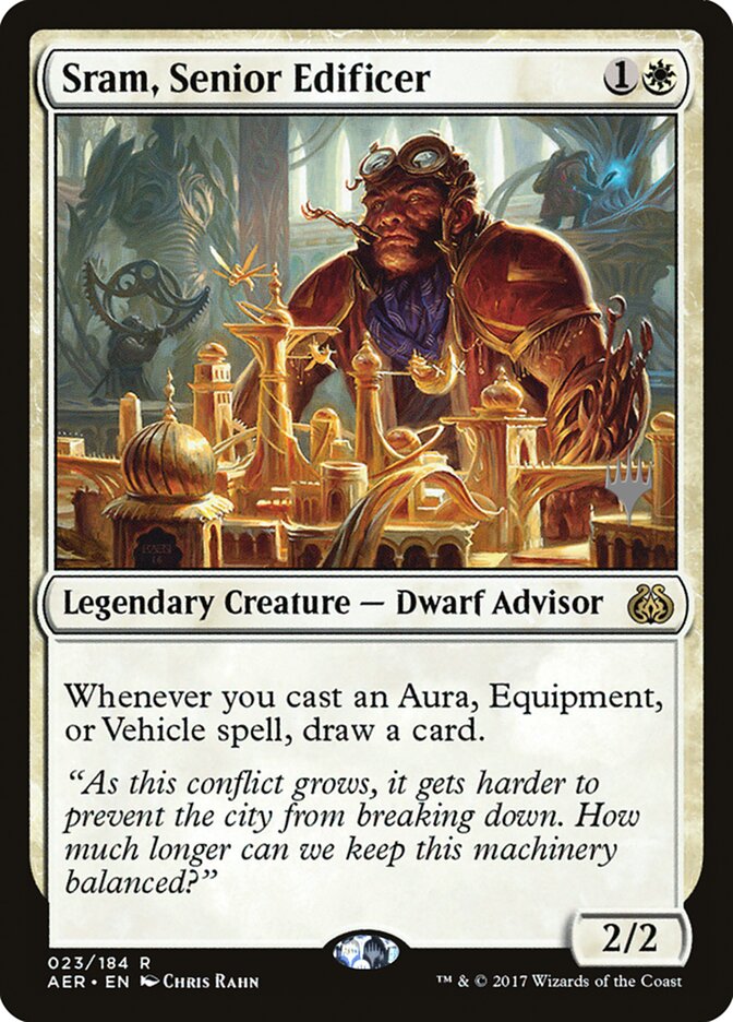 Sram, Senior Edificer [Aether Revolt Promos] | Exor Games New Glasgow