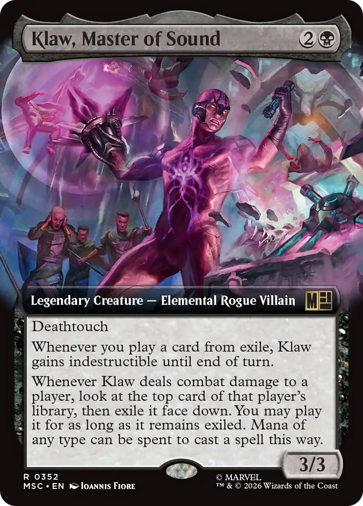 Klaw, Master of Sound (Extended Art) [Marvel Super Heroes Commander] | Exor Games New Glasgow