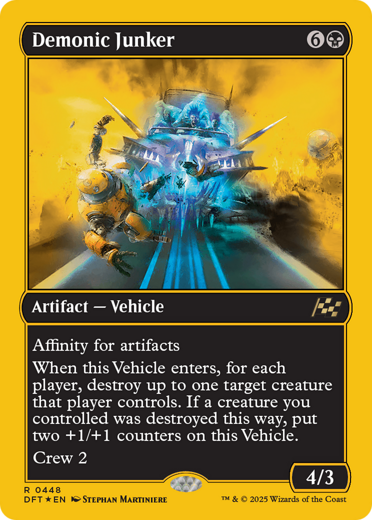 Demonic Junker (First-Place Foil) [Aetherdrift] | Exor Games New Glasgow