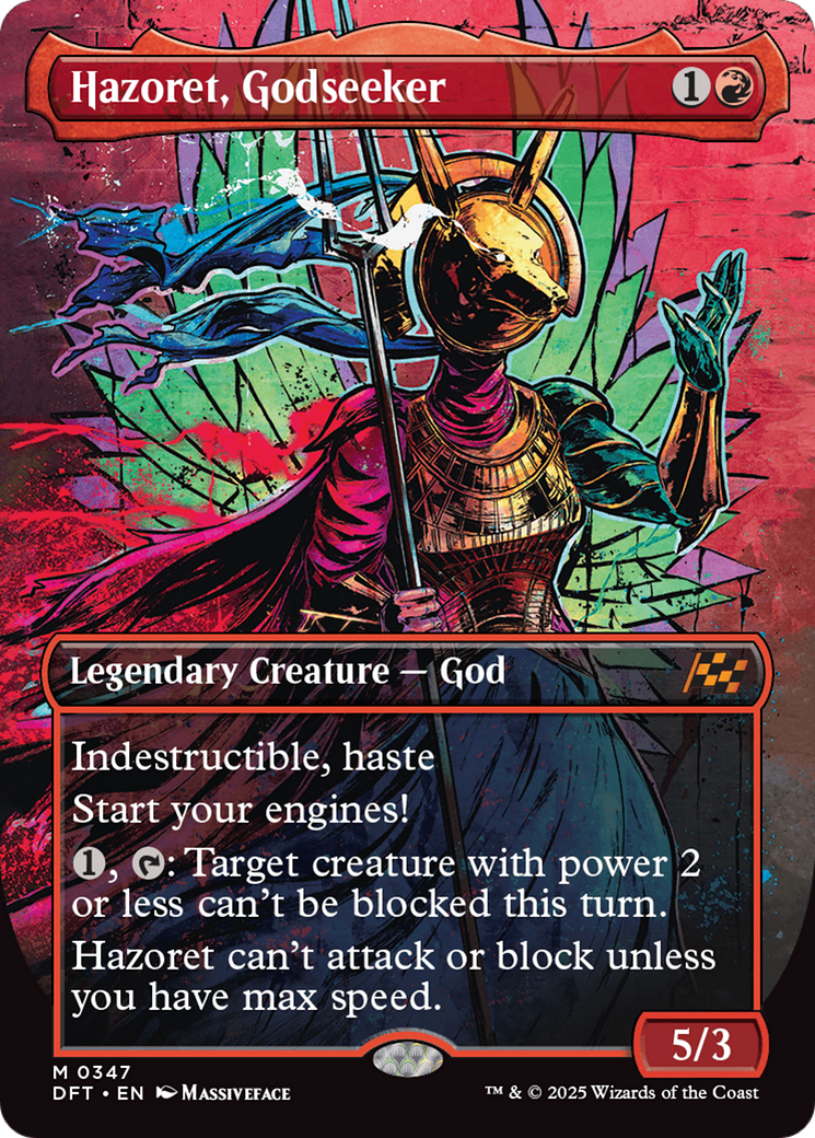 Hazoret, Godseeker (Borderless) [Aetherdrift] | Exor Games New Glasgow