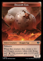 Treasure // Dragon Egg Double-Sided Token [Commander Masters Tokens] | Exor Games New Glasgow