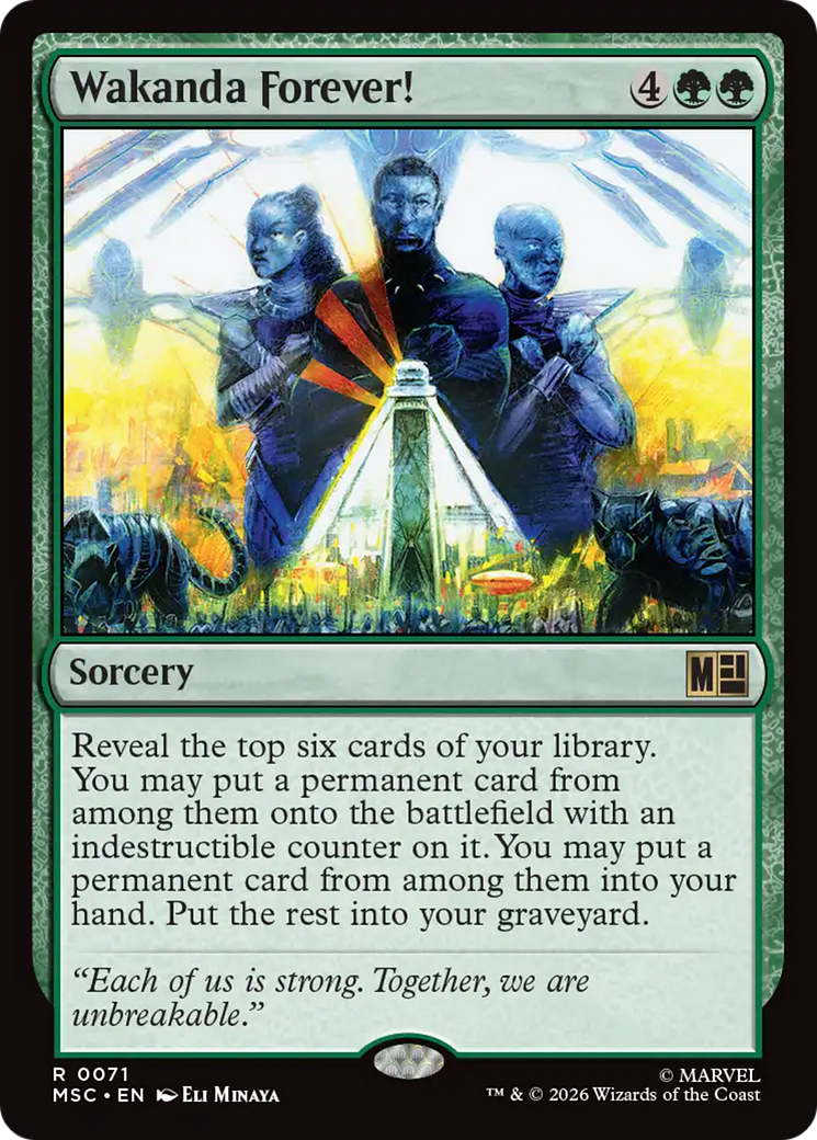 Wakanda Forever! (Surge Foil) [Marvel Super Heroes Commander] | Exor Games New Glasgow