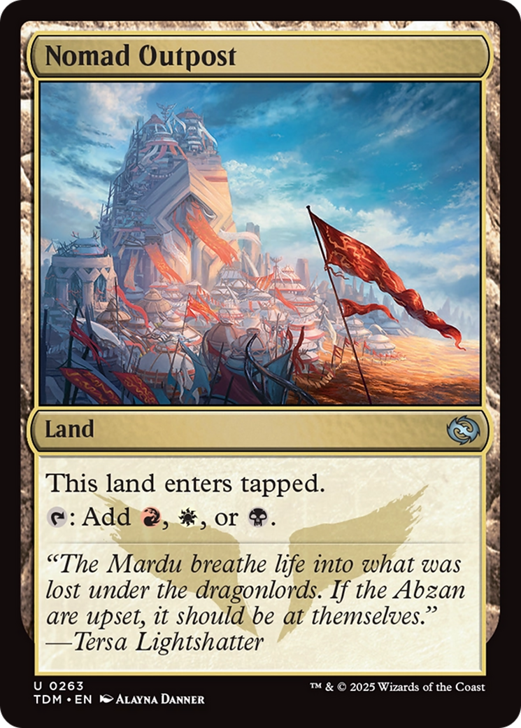Nomad Outpost [Tarkir: Dragonstorm] | Exor Games New Glasgow