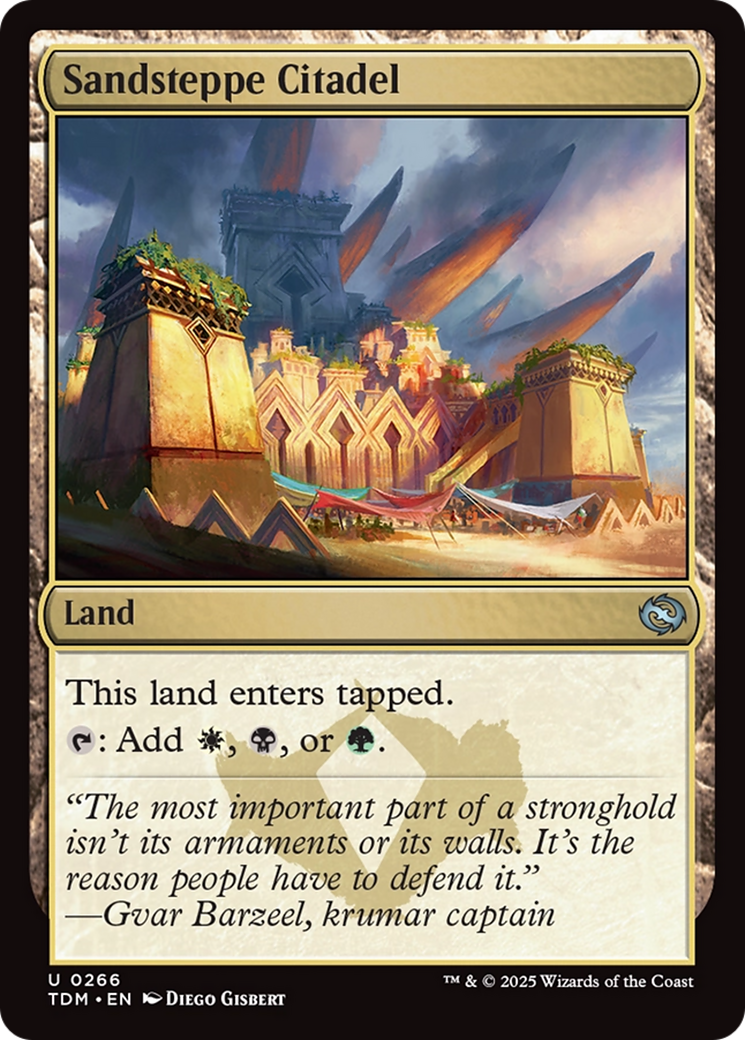 Sandsteppe Citadel [Tarkir: Dragonstorm] | Exor Games New Glasgow