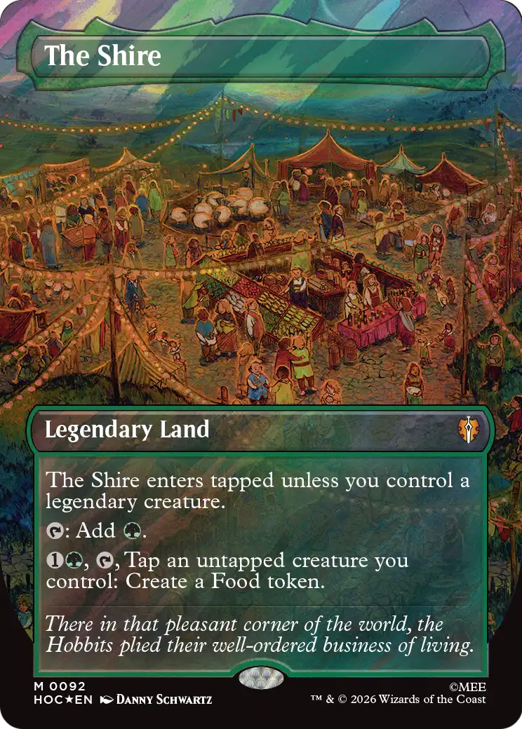 The Shire (Borderless) (Surge Foil) [The Hobbit: Eternal-Legal] | Exor Games New Glasgow