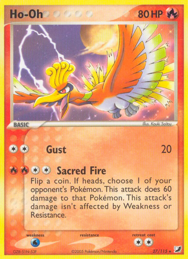 Ho-Oh (27/115) [EX: Unseen Forces] | Exor Games New Glasgow