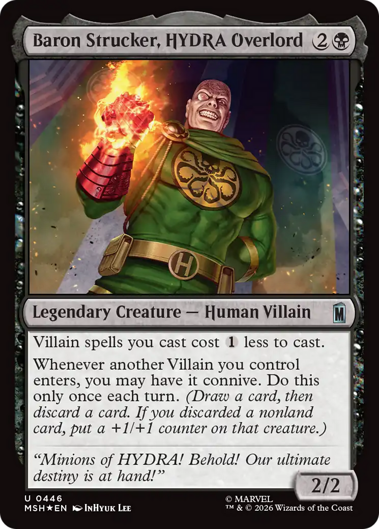 Baron Strucker, HYDRA Overlord (Surge Foil) [Marvel Super Heroes] | Exor Games New Glasgow