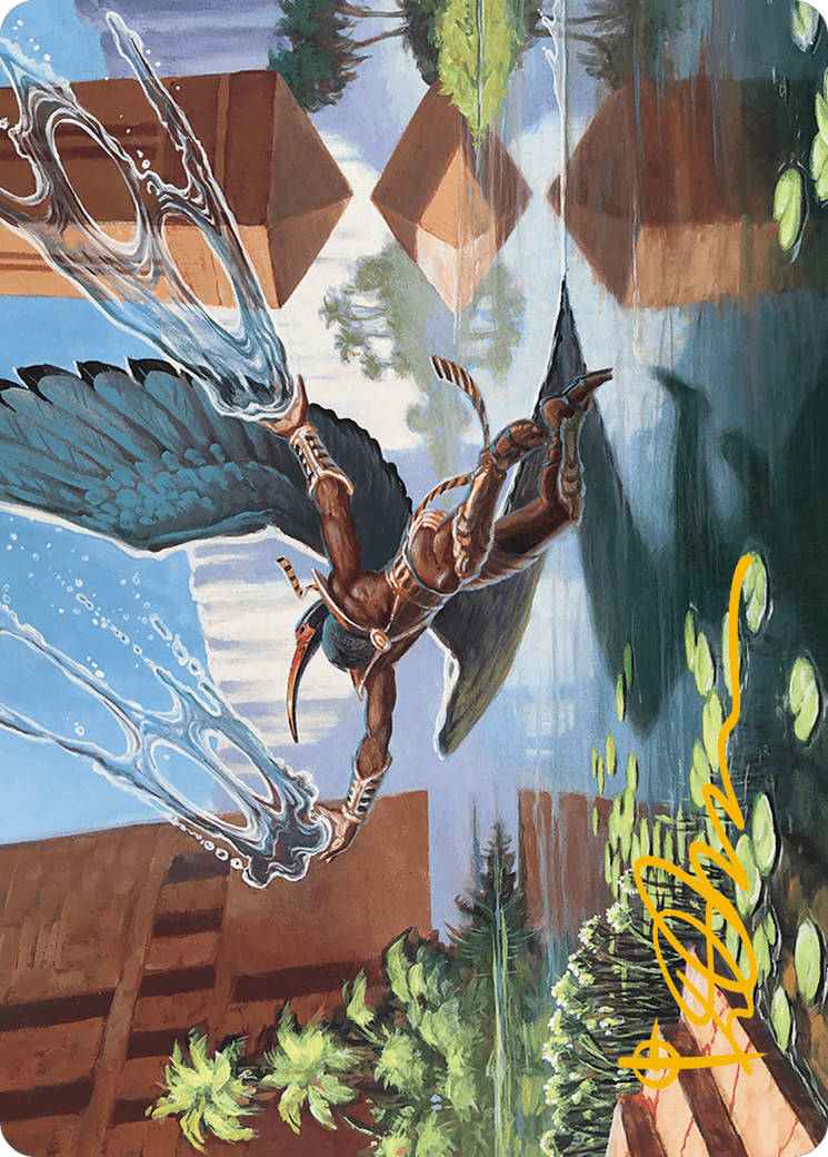 Nadu, Winged Wisdom Art Card (Gold-Stamped Signature) [Modern Horizons 3 Art Series] | Exor Games New Glasgow