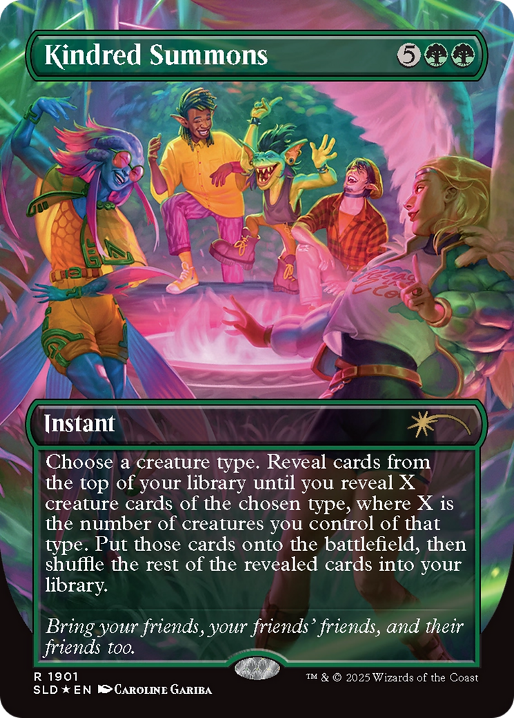 Kindred Summons (Double Rainbow Foil) [Secret Lair Drop Series] | Exor Games New Glasgow