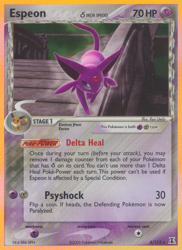 Espeon (4/113)(Delta Species) [EX: Delta Species] | Exor Games New Glasgow