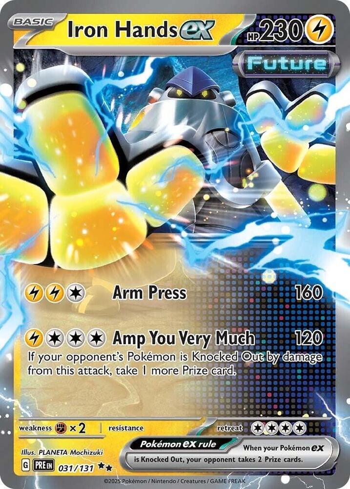 Iron Hands ex (031/131) [Scarlet & Violet: Prismatic Evolutions] | Exor Games New Glasgow