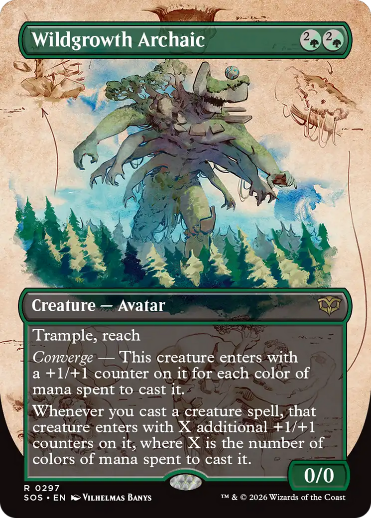 Wildgrowth Archaic (Borderless) [Secrets of Strixhaven] | Exor Games New Glasgow