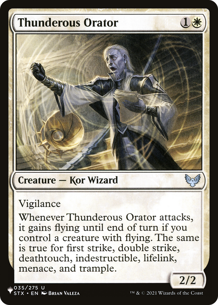 Thunderous Orator [The List Reprints] | Exor Games New Glasgow