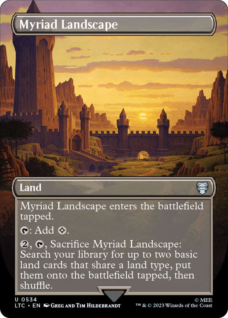 Myriad Landscape (Borderless) [The Lord of the Rings: Tales of Middle-Earth Commander] | Exor Games New Glasgow