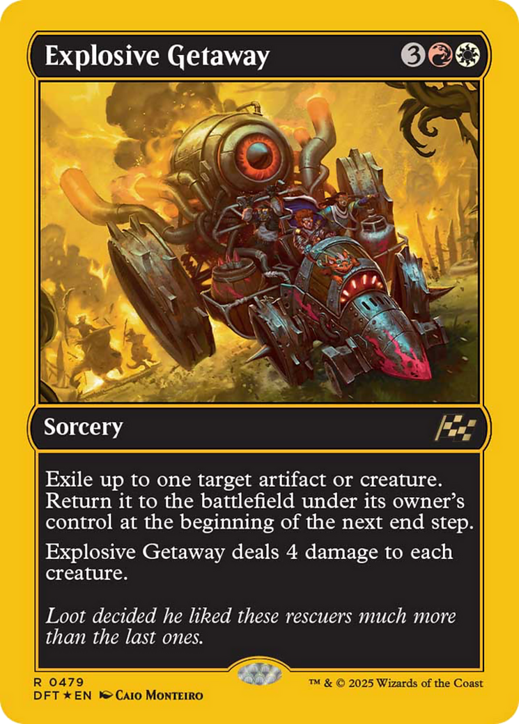 Explosive Getaway (First-Place Foil) [Aetherdrift] | Exor Games New Glasgow