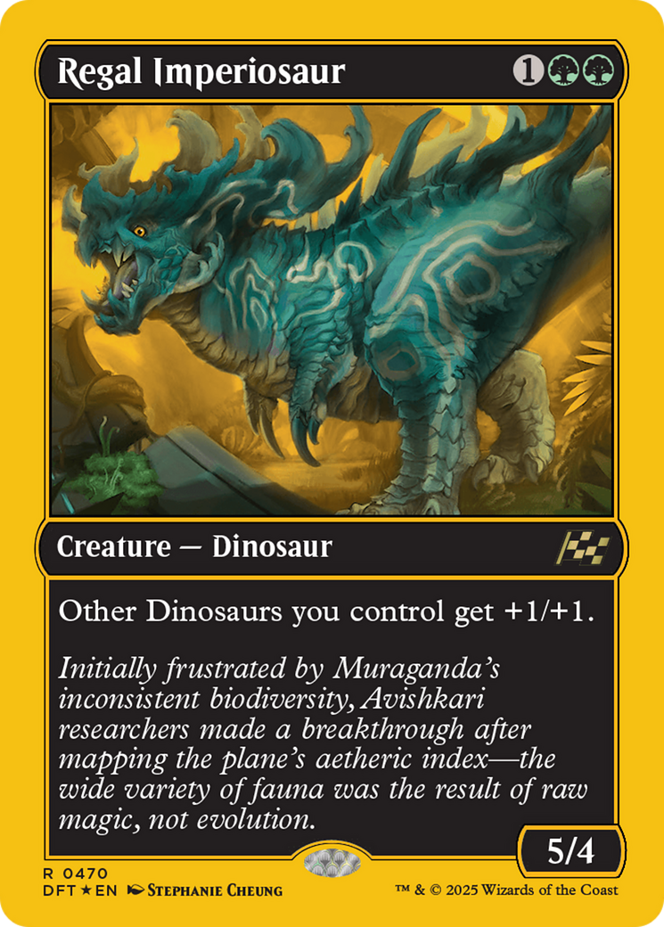 Regal Imperiosaur (First-Place Foil) [Aetherdrift] | Exor Games New Glasgow