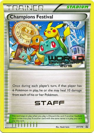 Champions Festival 2016 Staff (XY176) [XY: Black Star Promos] | Exor Games New Glasgow