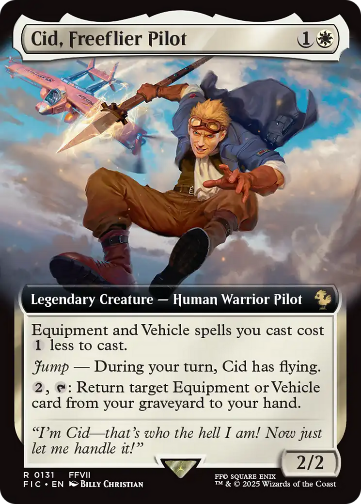 Cid, Freeflier Pilot (Extended Art) [FINAL FANTASY Commander] | Exor Games New Glasgow