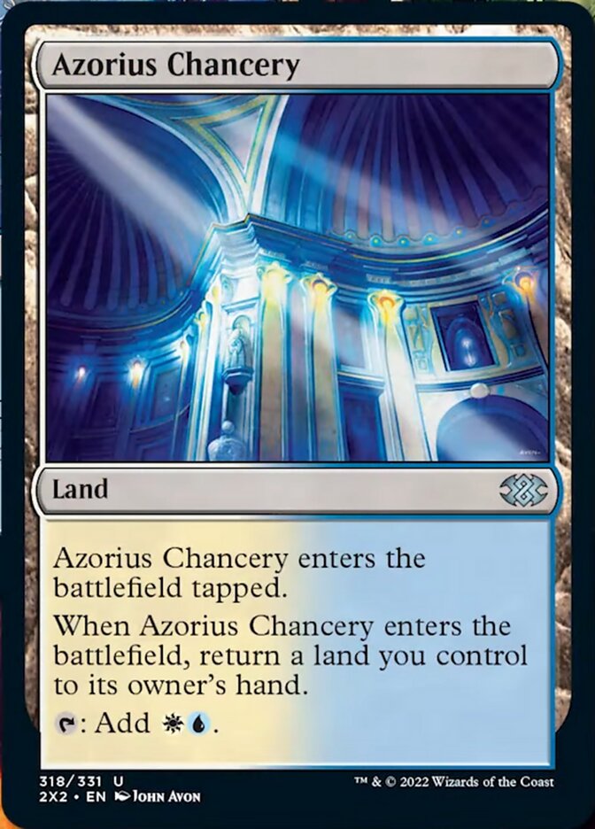 Azorius Chancery [Double Masters 2022] | Exor Games New Glasgow