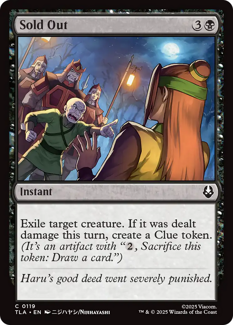 Sold Out [Avatar: The Last Airbender] | Exor Games New Glasgow