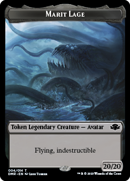 Insect // Marit Lage Double-Sided Token [Dominaria Remastered Tokens] | Exor Games New Glasgow