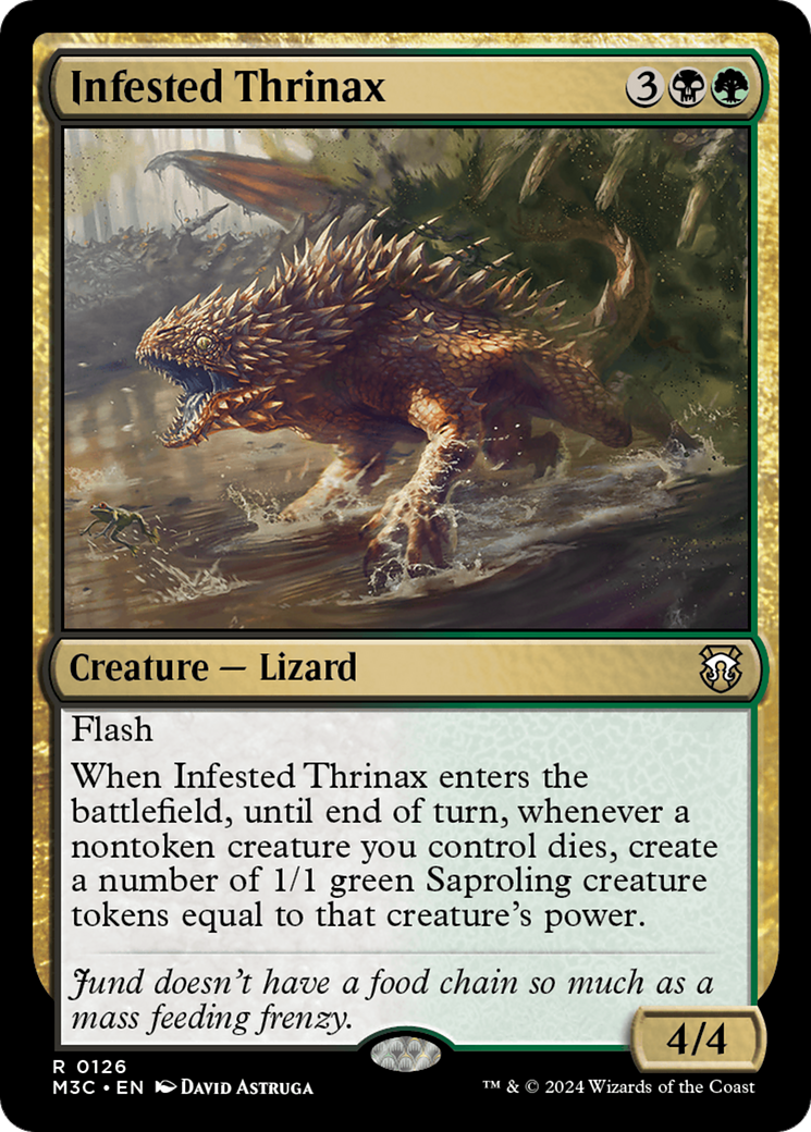 Infested Thrinax [Modern Horizons 3 Commander] | Exor Games New Glasgow