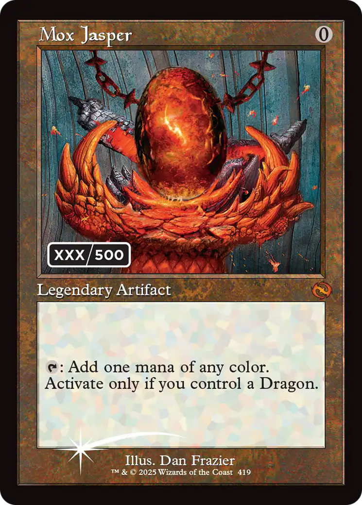 Mox Jasper (Serial Numbered) [Tarkir: Dragonstorm] | Exor Games New Glasgow