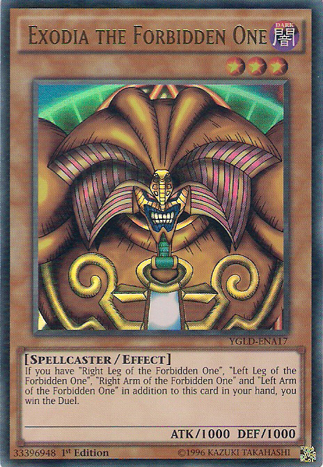 Exodia the Forbidden One [YGLD-ENA17] Ultra Rare | Exor Games New Glasgow