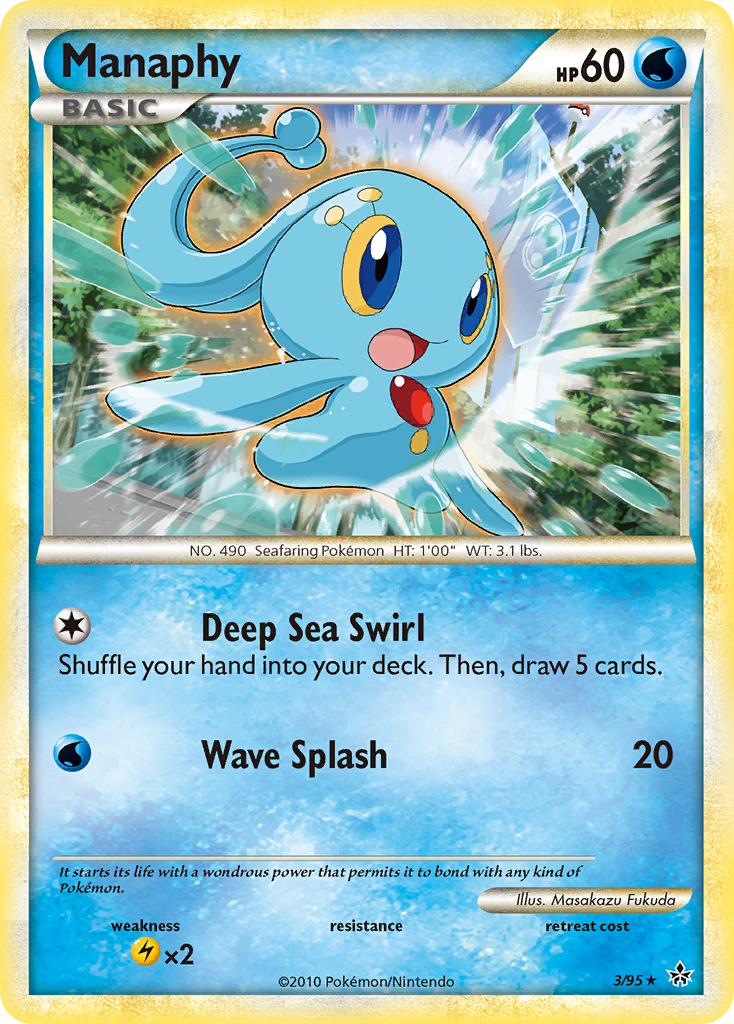Manaphy (3/95) [HeartGold & SoulSilver: Unleashed] | Exor Games New Glasgow