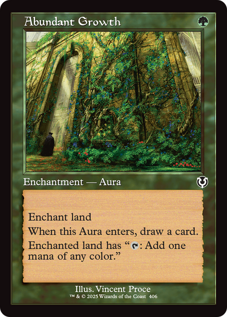 Abundant Growth (Retro Frame) [Innistrad Remastered] | Exor Games New Glasgow