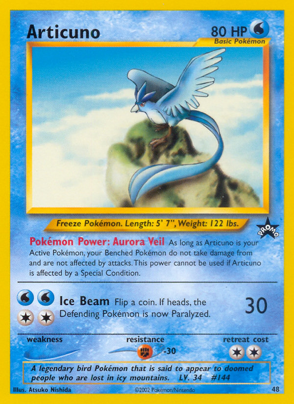 Articuno (48) [Wizards of the Coast: Black Star Promos] | Exor Games New Glasgow