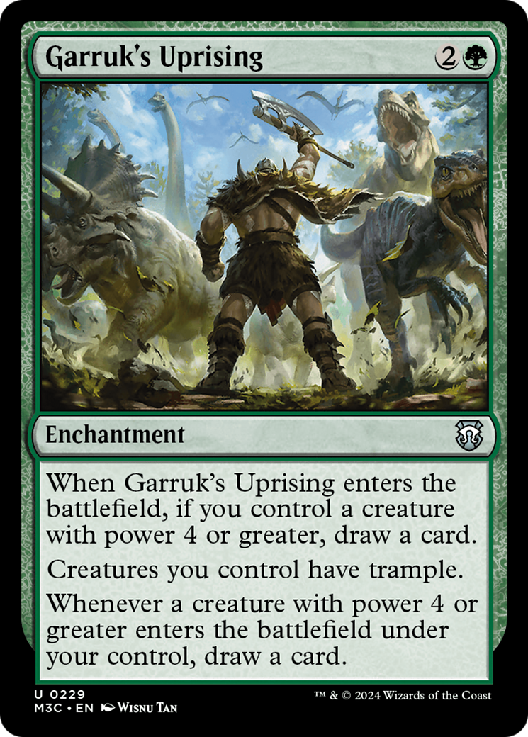 Garruk's Uprising (Ripple Foil) [Modern Horizons 3 Commander] | Exor Games New Glasgow