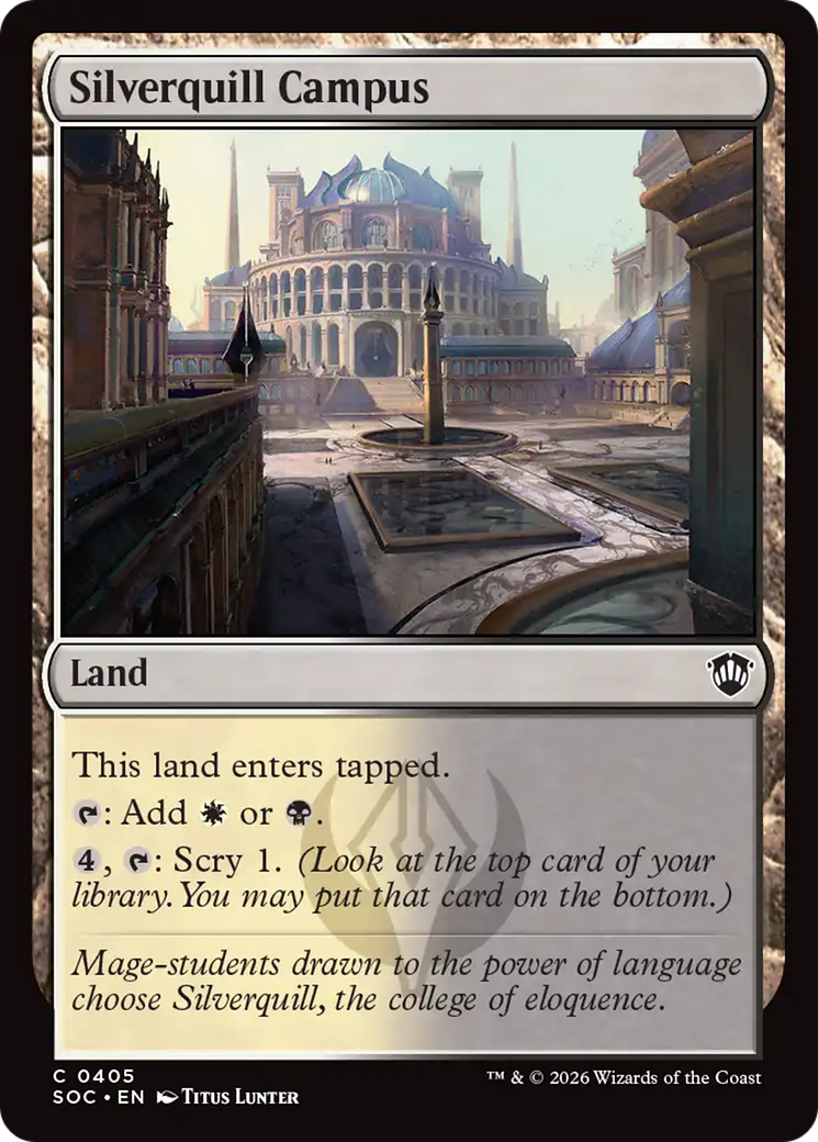 Silverquill Campus [Secrets of Strixhaven Commander] | Exor Games New Glasgow