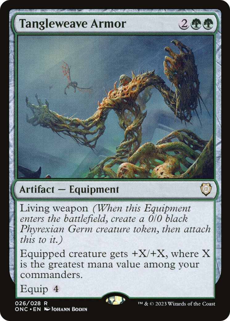 Tangleweave Armor [Phyrexia: All Will Be One Commander] | Exor Games New Glasgow