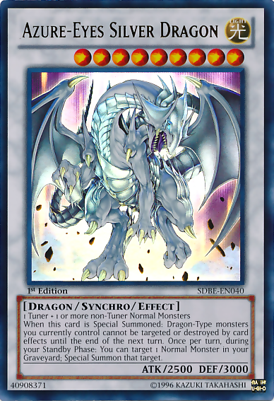 Azure-Eyes Silver Dragon [SDBE-EN040] Ultra Rare | Exor Games New Glasgow