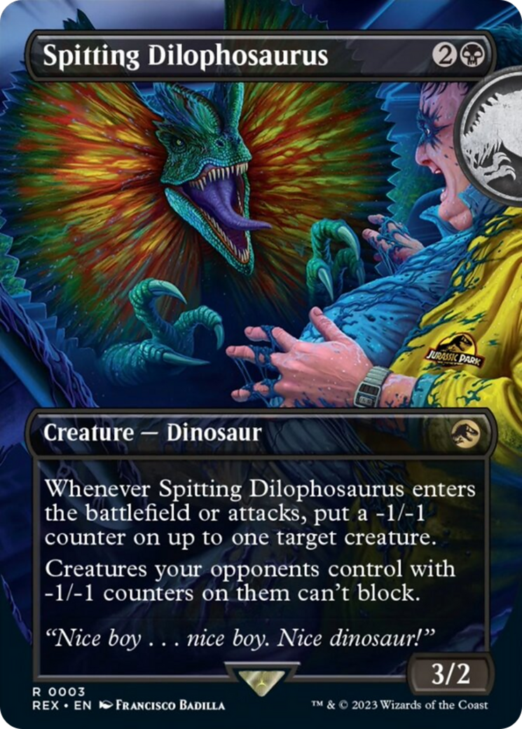 Spitting Dilophosaurus (Borderless) [Jurassic World Collection] | Exor Games New Glasgow