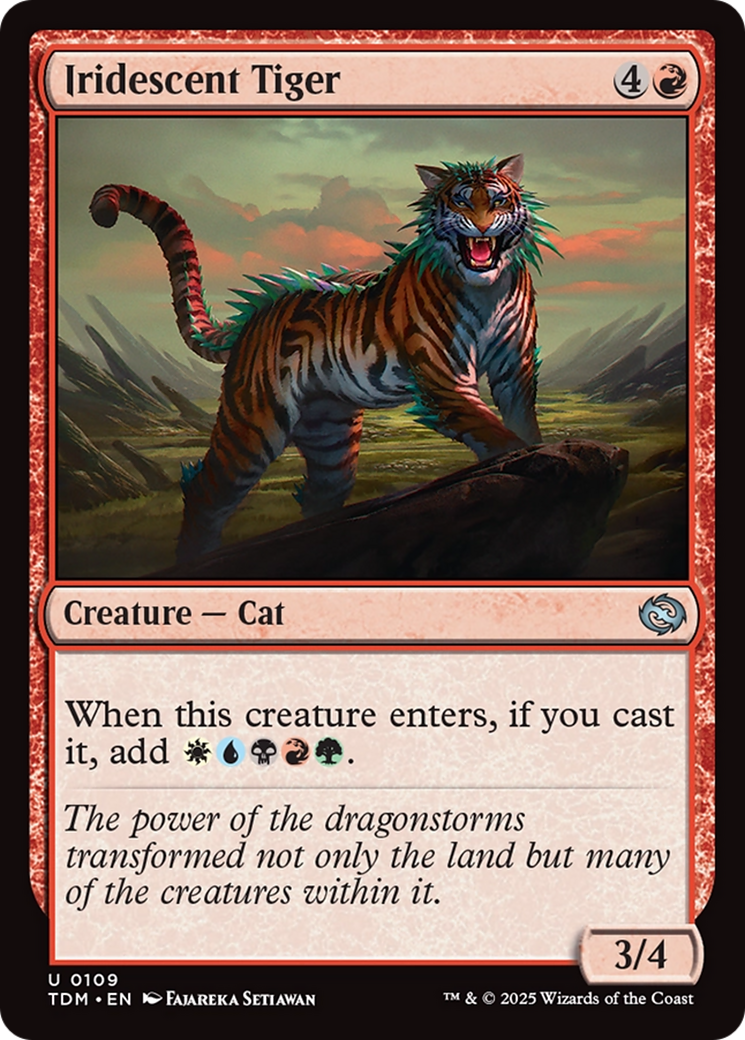 Iridescent Tiger [Tarkir: Dragonstorm] | Exor Games New Glasgow