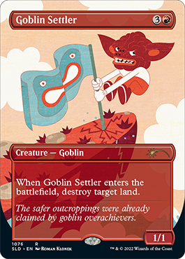 Goblin Settler (Borderless) [Secret Lair Drop Series] | Exor Games New Glasgow