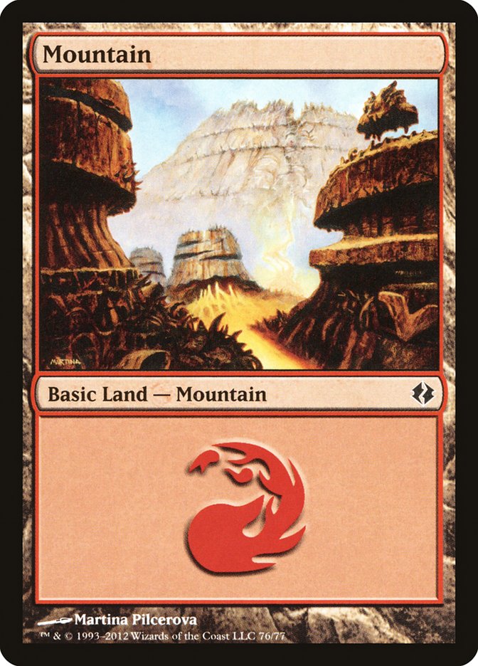 Mountain (76) [Duel Decks: Venser vs. Koth] | Exor Games New Glasgow