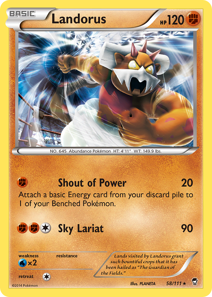 Landorus (58/111) [XY: Furious Fists] | Exor Games New Glasgow