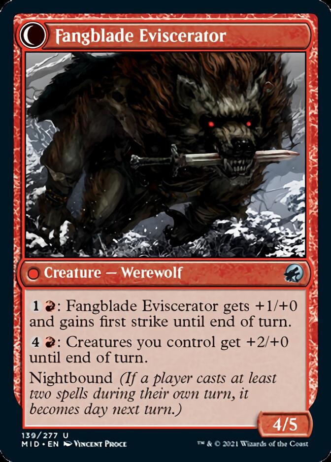 Fangblade Brigand // Fangblade Eviscerator [Innistrad: Midnight Hunt] | Exor Games New Glasgow