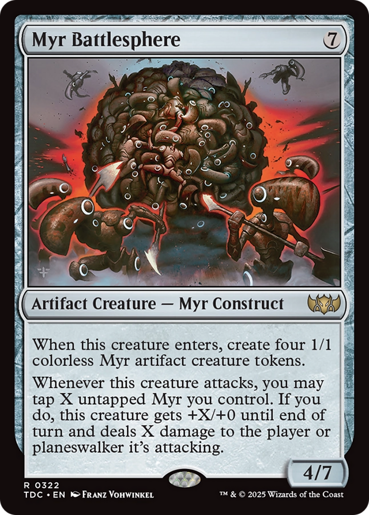 Myr Battlesphere [Tarkir: Dragonstorm Commander] | Exor Games New Glasgow