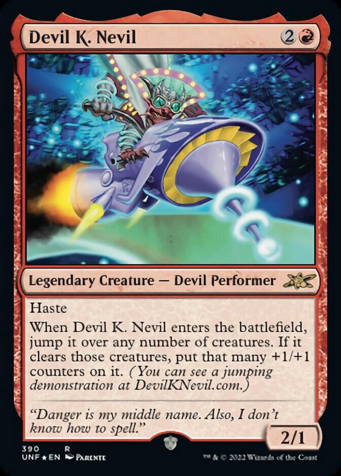 Devil K. Nevil (Galaxy Foil) [Unfinity] | Exor Games New Glasgow