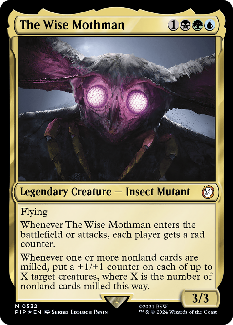 The Wise Mothman (Surge Foil) [Fallout] | Exor Games New Glasgow