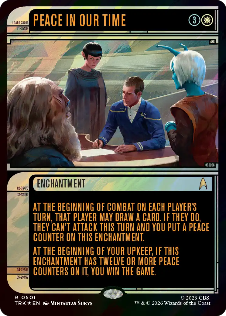 Peace in Our Time (Showcase) (Surge Foil) [Star Trek] | Exor Games New Glasgow