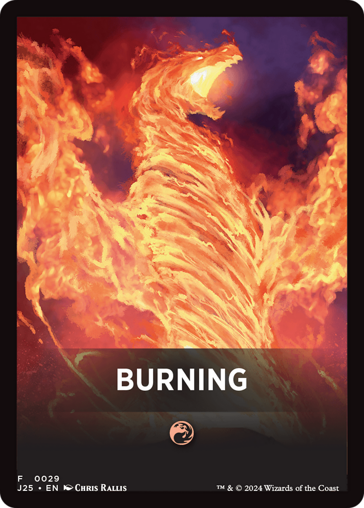 Burning Theme Card [Foundations Jumpstart Front Cards] | Exor Games New Glasgow