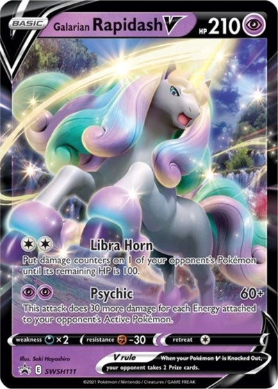 Galarian Rapidash V (SWSH111) [Sword & Shield: Black Star Promos] | Exor Games New Glasgow