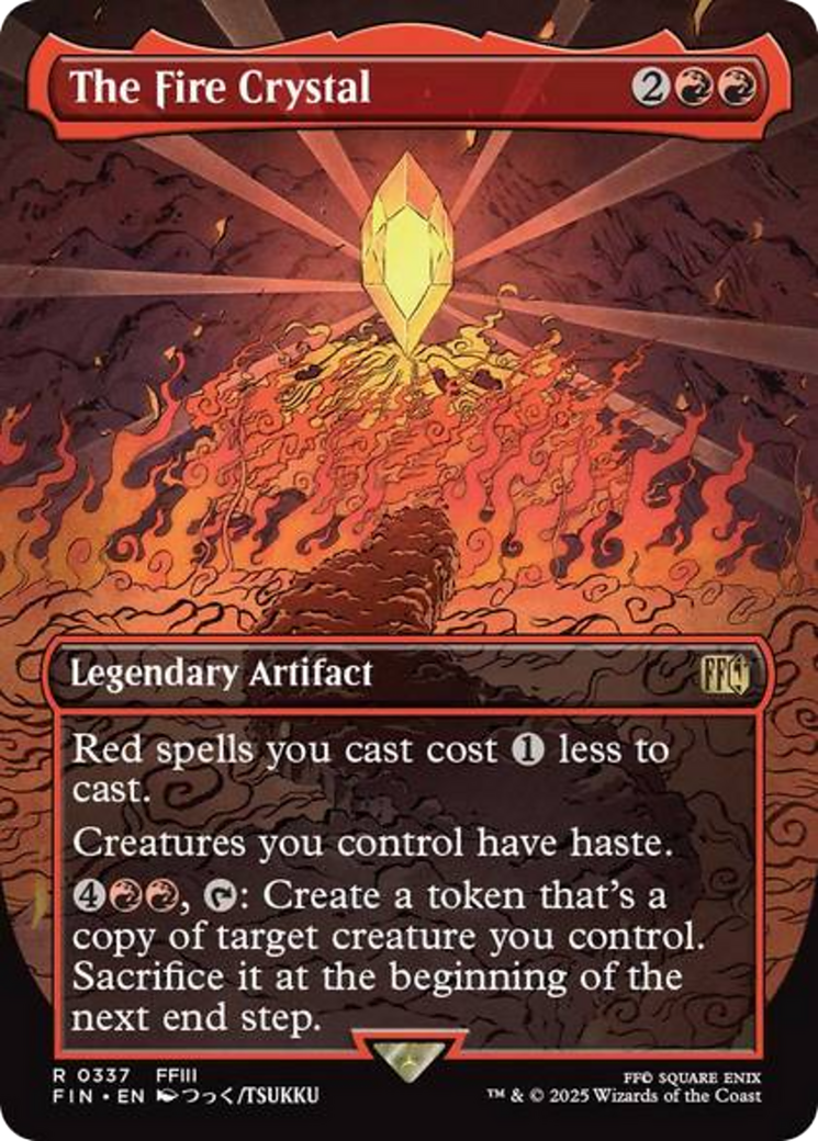 The Fire Crystal (Borderless) [FINAL FANTASY] | Exor Games New Glasgow
